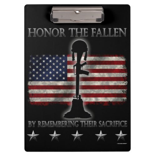 Honor The Fallen Clipboard