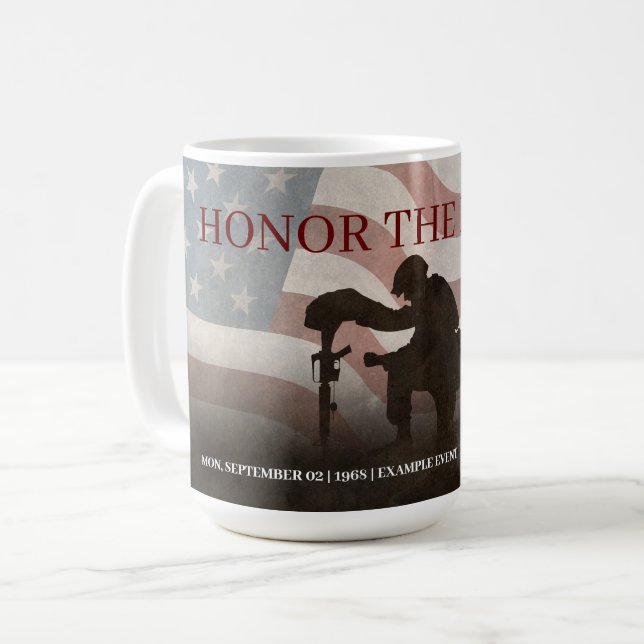 Honor The Fallen Coffee Mug (Front Left)