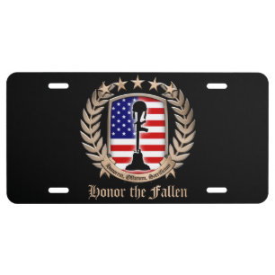 Honor The Fallen - Crest License Plate