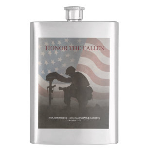 Honor The Fallen Flask
