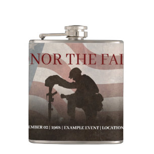 Honor The Fallen Flask