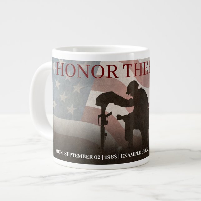 Honor The Fallen Giant Coffee Mug (Front Left)