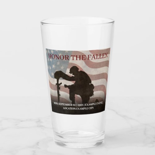 Honor The Fallen Glass
