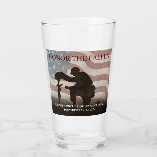 Honor The Fallen Glass (Front)