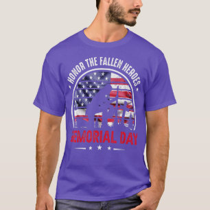 Honor The Fallen Heroes Memorial Day  T-Shirt