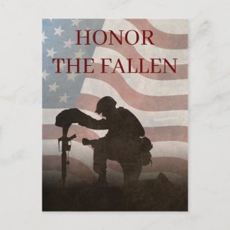 Honor The Fallen Holiday Postcard