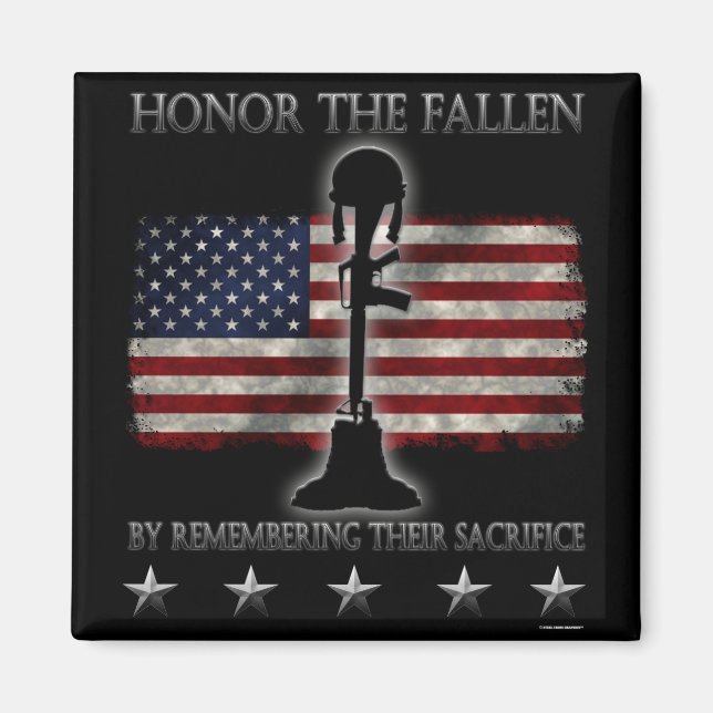 Honor The Fallen Magnet (Front)