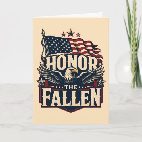 Honor the Fallen Memorial Day  Card