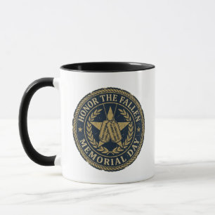 Honor The Fallen Memorial Day Military Emblem  Mug