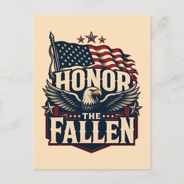 Honor the Fallen Memorial Day  Postcard (Front)