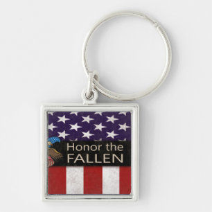 Honor the Fallen Military Keychain