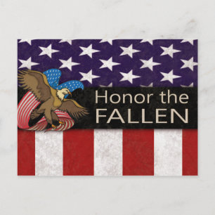 Honor the Fallen Military Postcard
