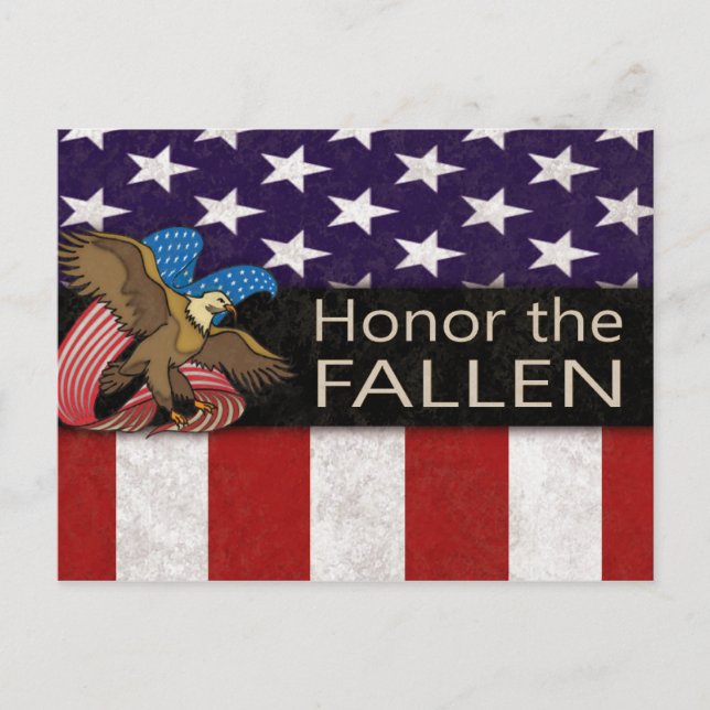 Honor the Fallen Military Postcard (Front)