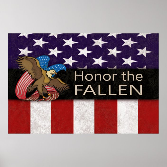 Honor the Fallen Military Poster | Zazzle.com