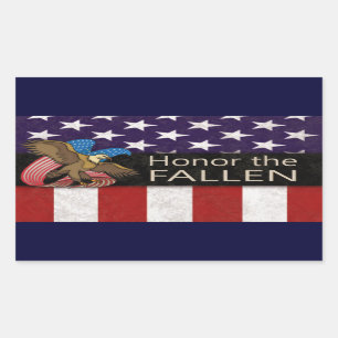 Honor the Fallen Military Rectangular Sticker