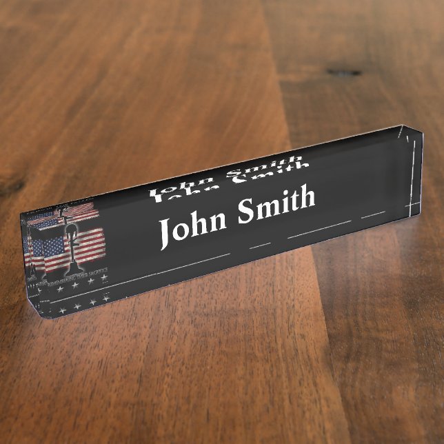 Honor The Fallen Nameplate (Side)