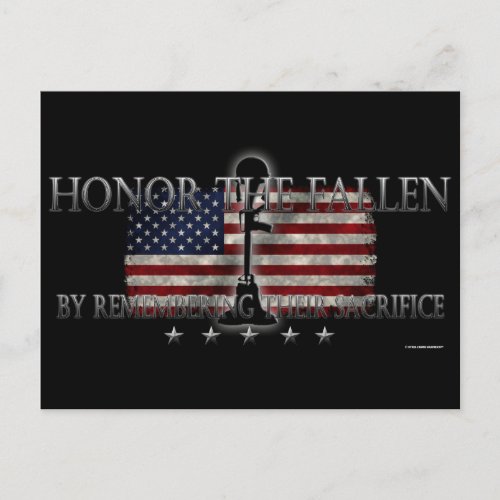 Honor The Fallen Postcard