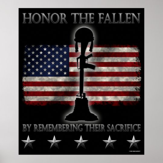 Honor The Fallen Poster | Zazzle.com