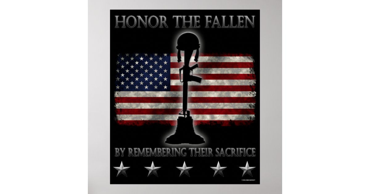 Honor The Fallen Poster | Zazzle