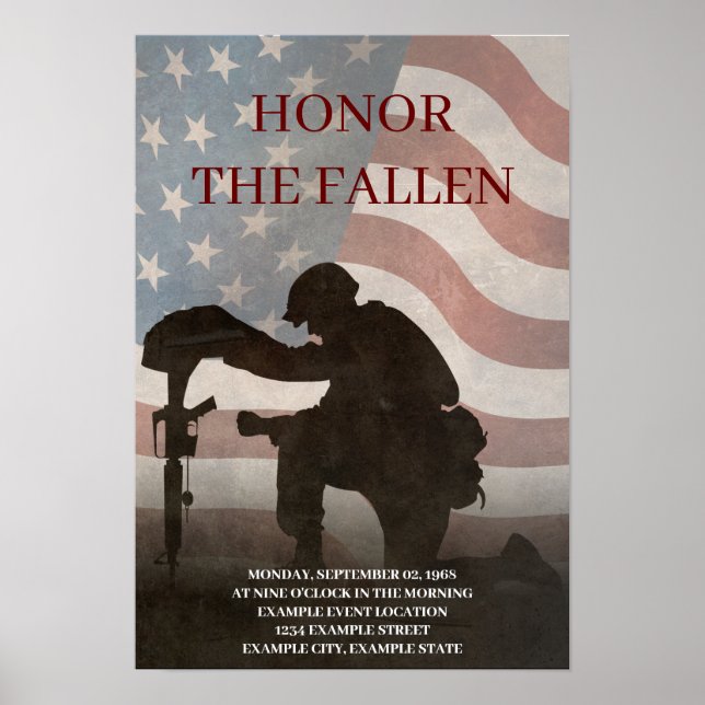 Honor The Fallen Poster (Front)