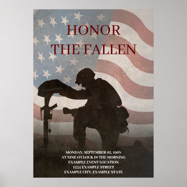 Honor The Fallen Poster (Front)