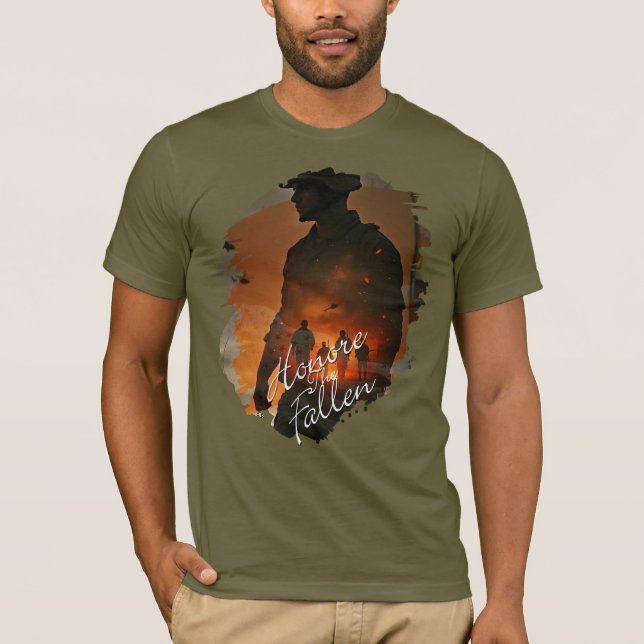 Honor the Fallen – Remember Their Sacrifice T-Shirt (Front)