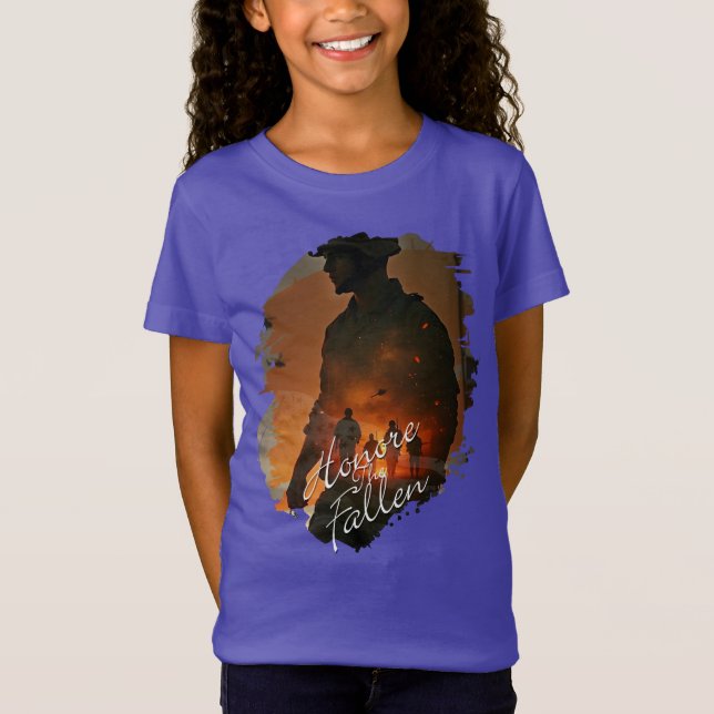 Honor the Fallen – Remember Their Sacrifice T-Shirt (Front)