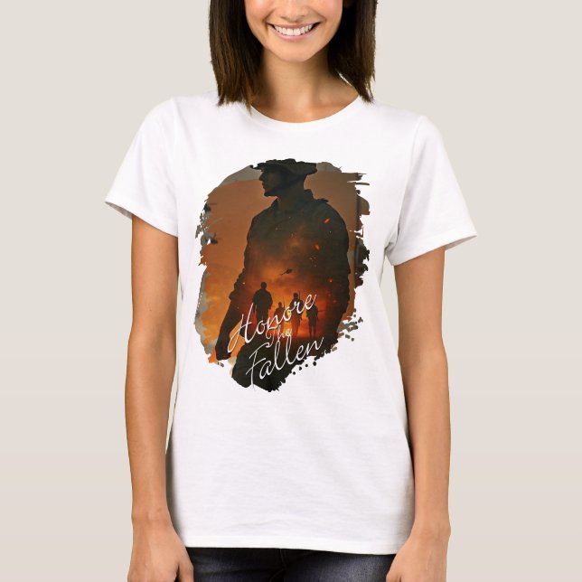 Honor the Fallen – Remember Their Sacrifice T-Shirt (Front)