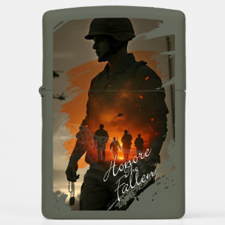 Honor the Fallen – Remember Their Sacrifice Zippo Lighter