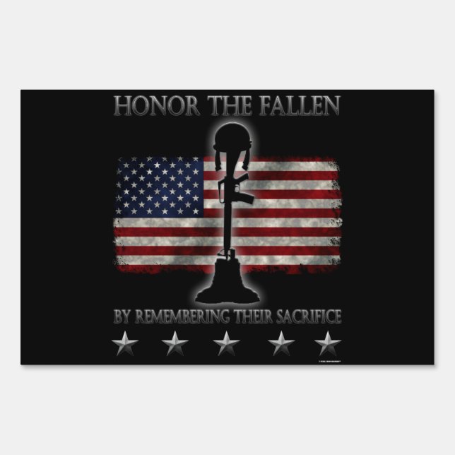 Honor The Fallen Sign (Front)