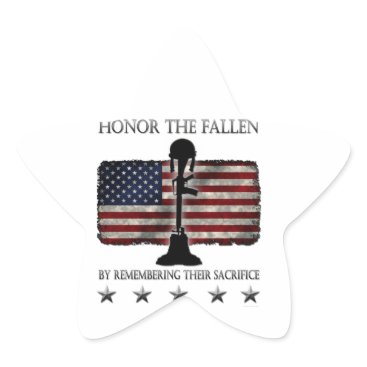 Honor The Fallen Star Sticker Honor The Fallen Star Sticker