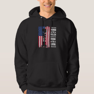 Honor The Fallen Thank The Living Memorial Day Vet Hoodie