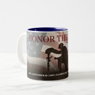 Honor The Fallen Two-Tone Coffee Mug