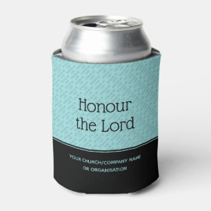 HONOR THE LORD Personalized Church Business Aqua Can Cooler