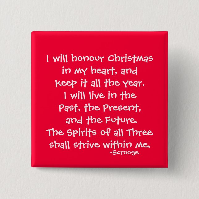 Honor-The Scrooge Series Pinback Button (Front)