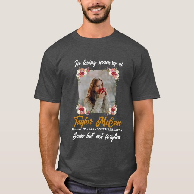 Honor Their Memory: Create Personalized Memorial T-Shirt (Front)
