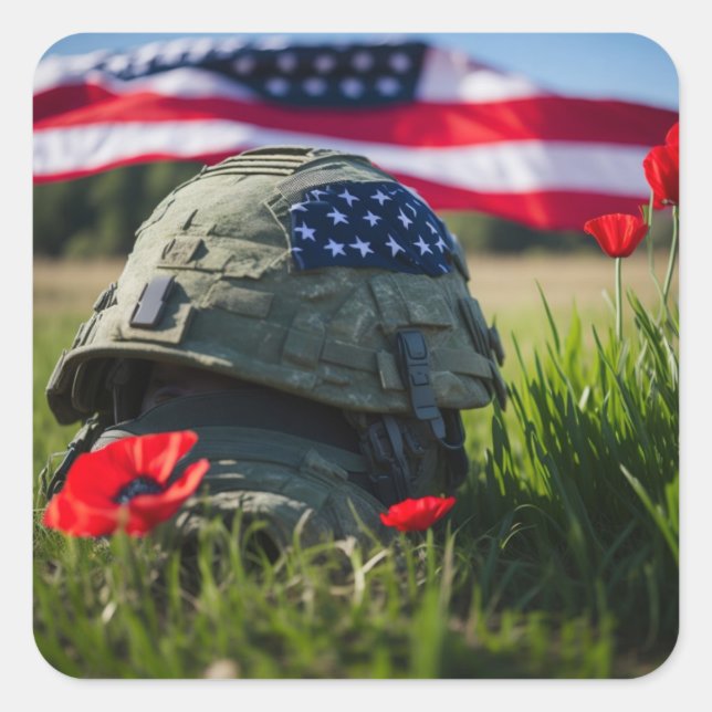 Honor those that gave all  square sticker (Front)