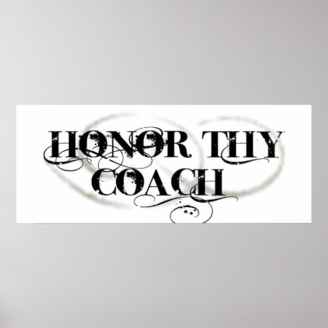 Honor Thy Coach Poster (Front)