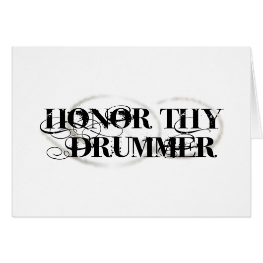 Honor Thy Drummer Cards (Front Horizontal)