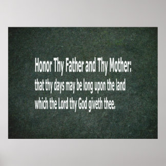 Honor Thy Mother and Thy Father Poster