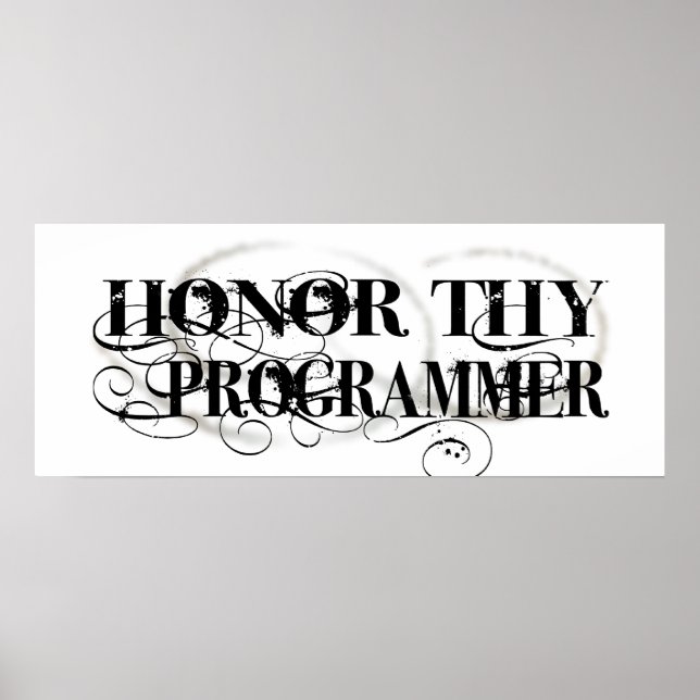 Honor Thy Programmer Poster (Front)
