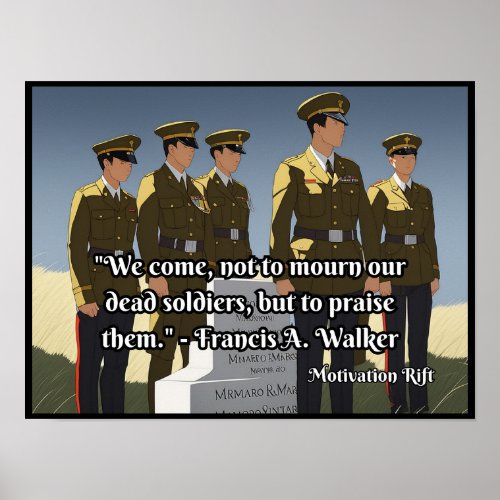 Honor To Our Fallen Soldiers Poster