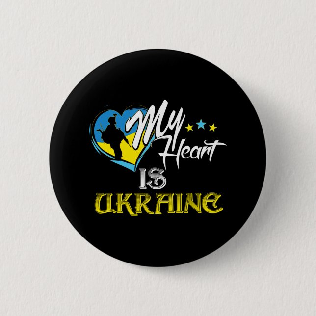Honor to Ukrainian soldiers  Button (Front)