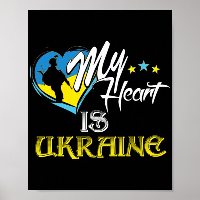 Honor to Ukrainian soldiers  Poster (Front)