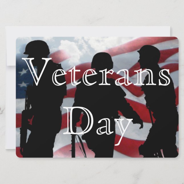 Honor Veterans Day  6.5" x 8.75" Invitation (Front)