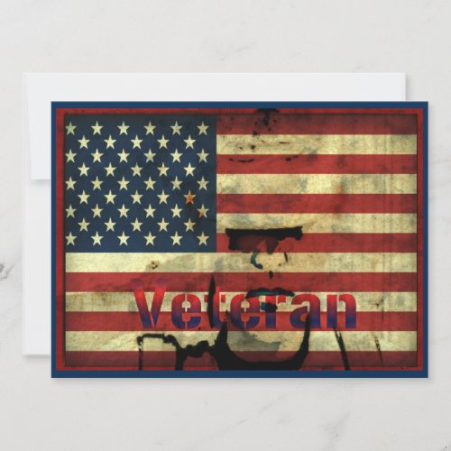 Honor Veterans Day 7.5" x 5.5 Invitation Card Honor Veterans Day 7.5" x 5.5 Invitation Card