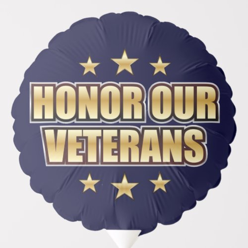 Honor Veterans Day Balloon