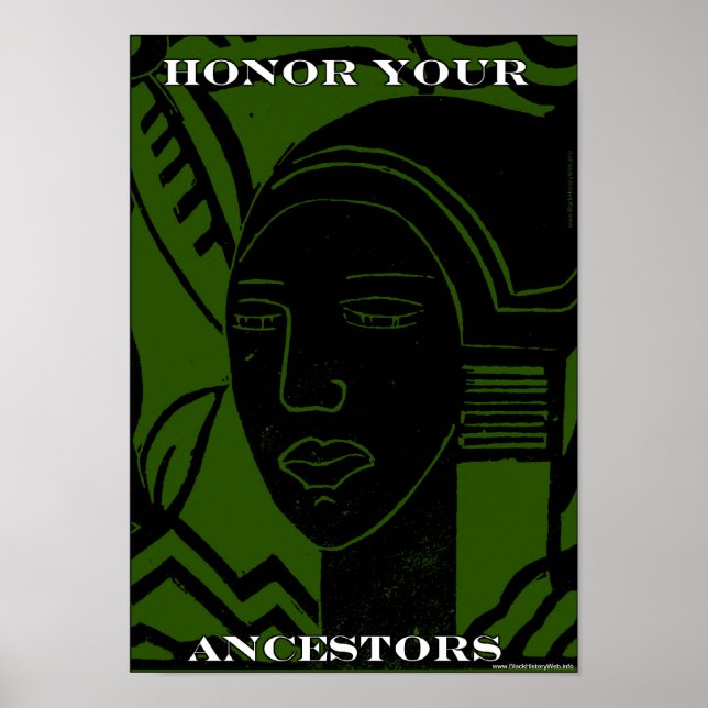 Honor Your African & African American Ancestors Poster (Front)