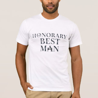 Honorary Best Man Wedding T-Shirt with Bow Tie