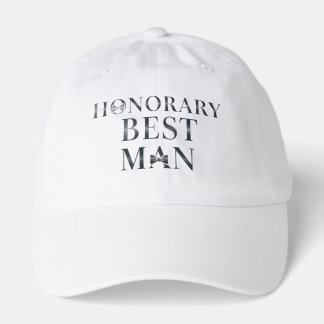 Honorary Best Man Wedding T-Shirt with Bow Tie Hat